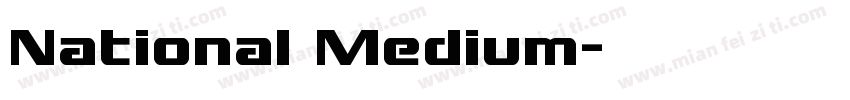 National Medium字体转换